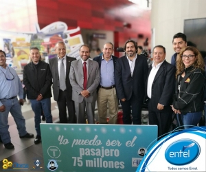 Mi Teleférico junto con Entel S.A. busca el Pasajero 75 millones